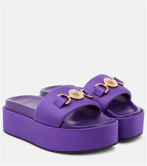 fake versace medusa slides|versace platform medusa.